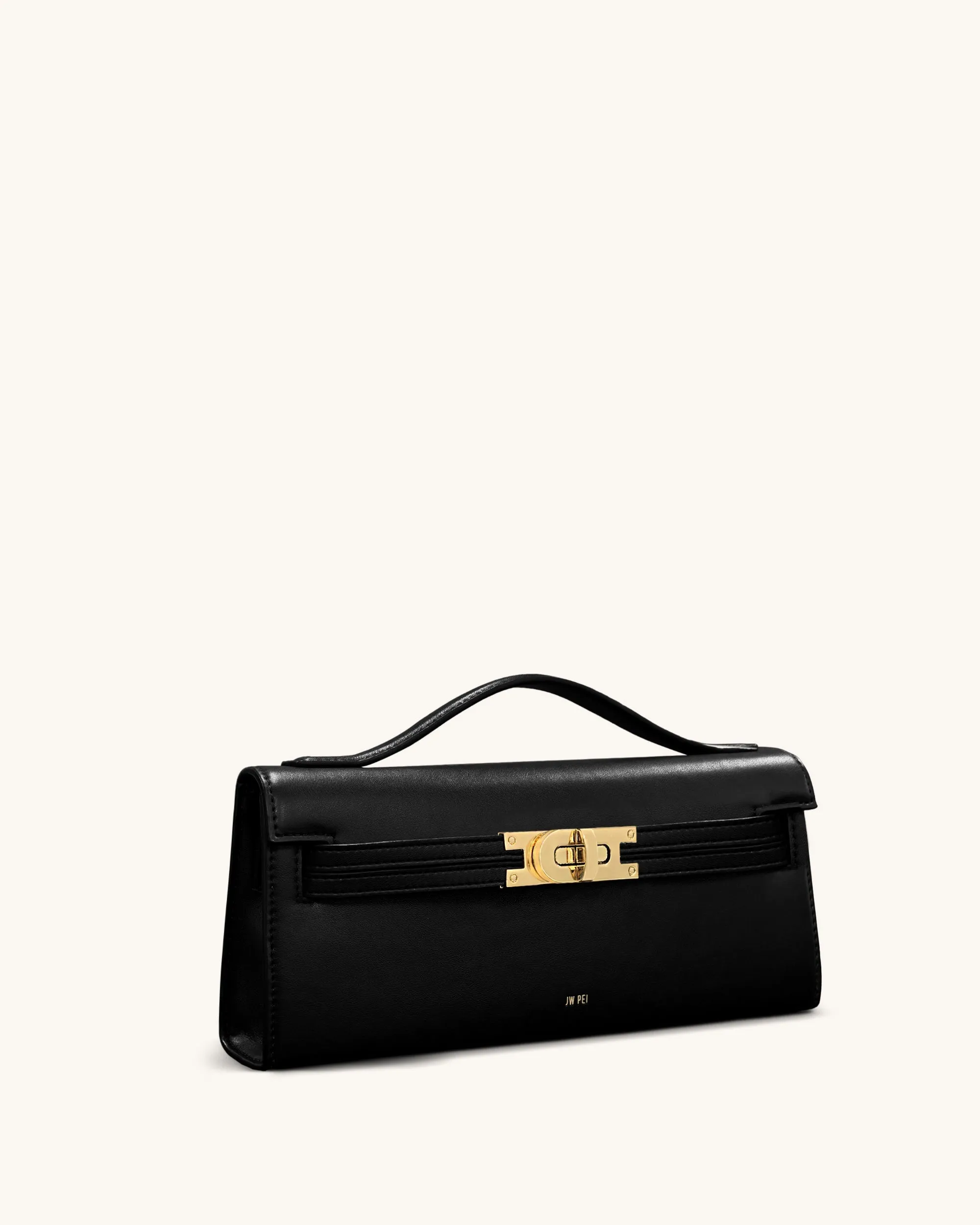Bria Structured Top Handle Bag - Black