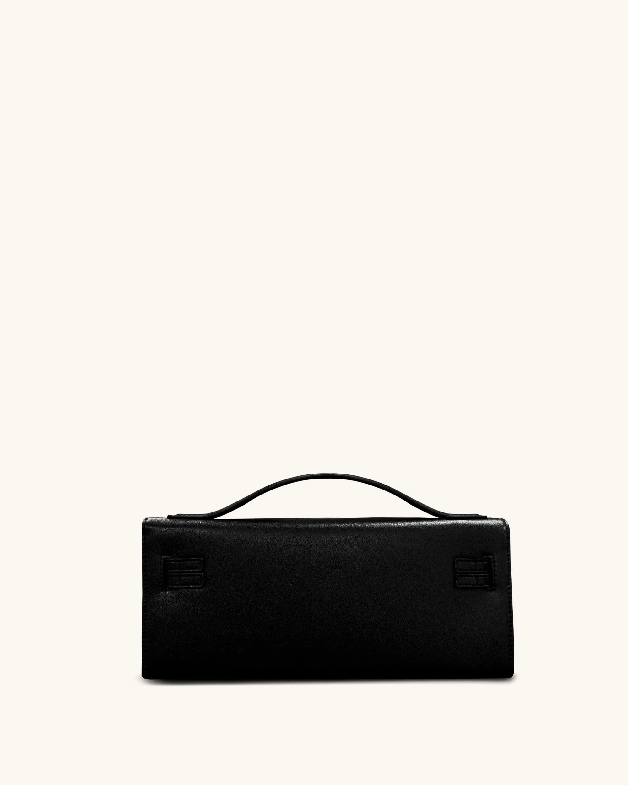 Bria Structured Top Handle Bag - Black