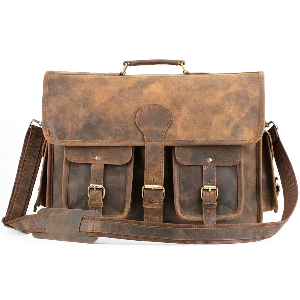 Brooks Buffalo Leather Briefcase