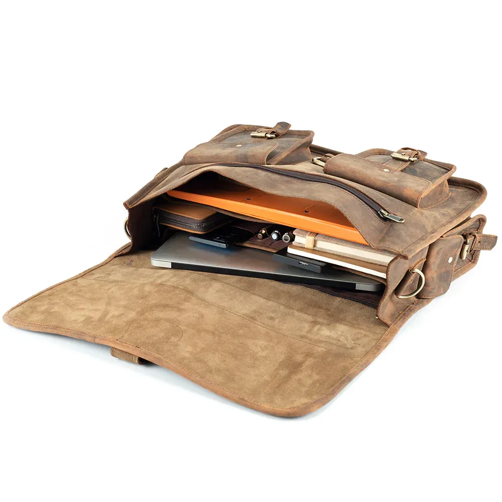 Brooks Buffalo Leather Briefcase