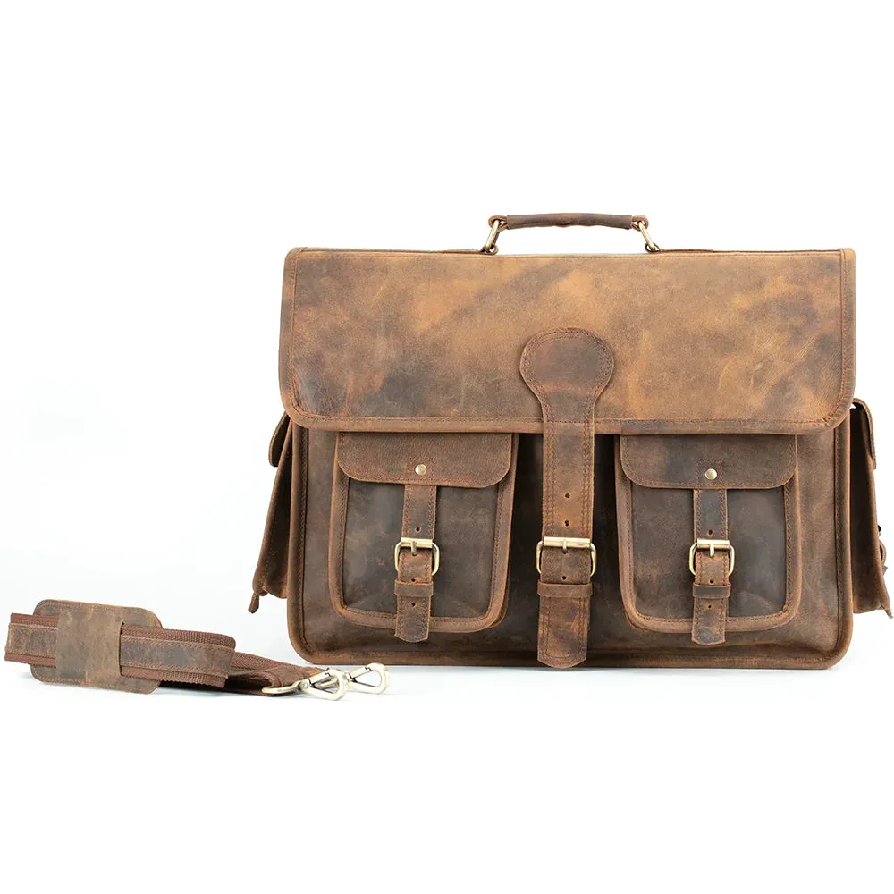 Brooks Buffalo Leather Briefcase