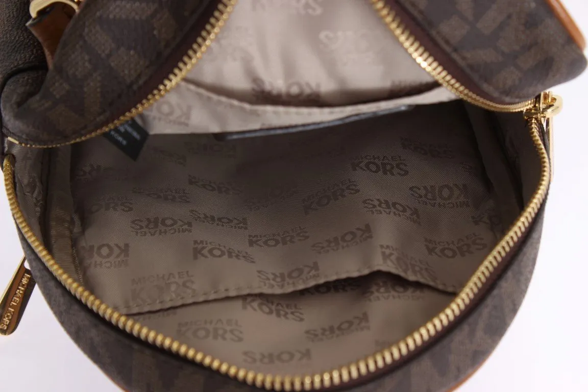 Brown ABBEY Leather XS Backpack