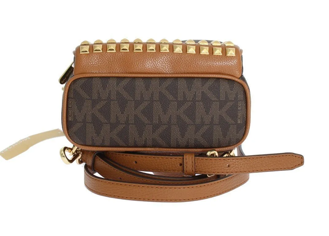 Brown ABBEY Leather XS Backpack