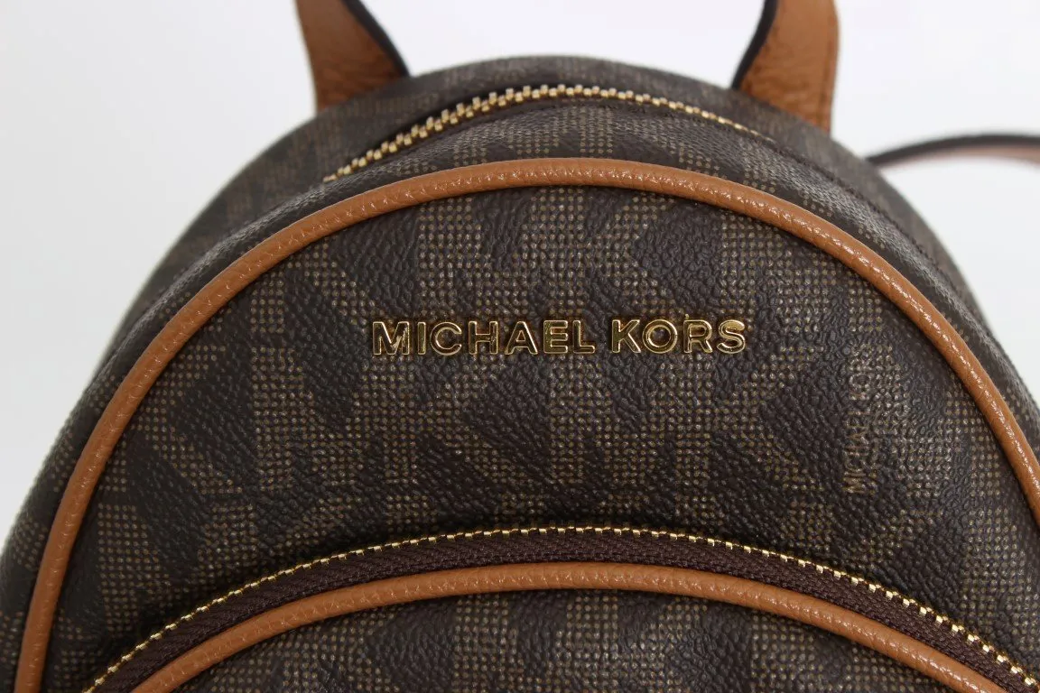 Brown ABBEY Leather XS Backpack