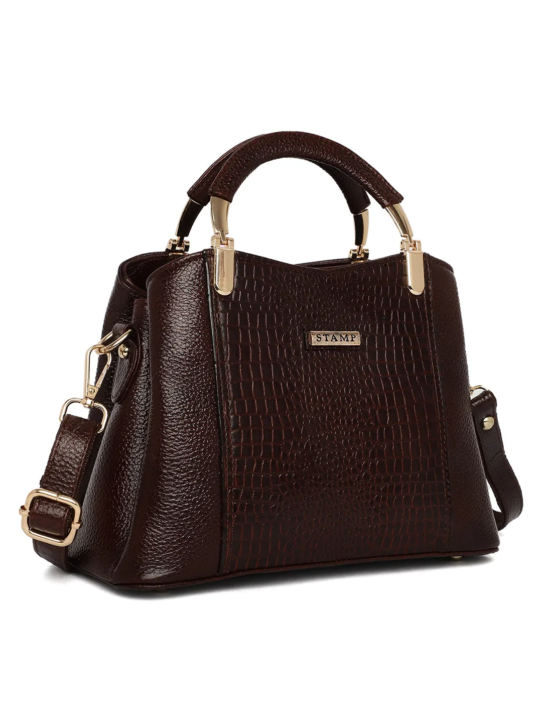 Brown Leather Mini Handbags for women LHB1025