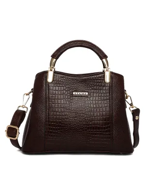 Brown Leather Mini Handbags for women LHB1025