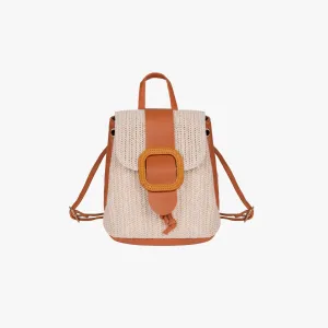 Buckle Straw Backpack