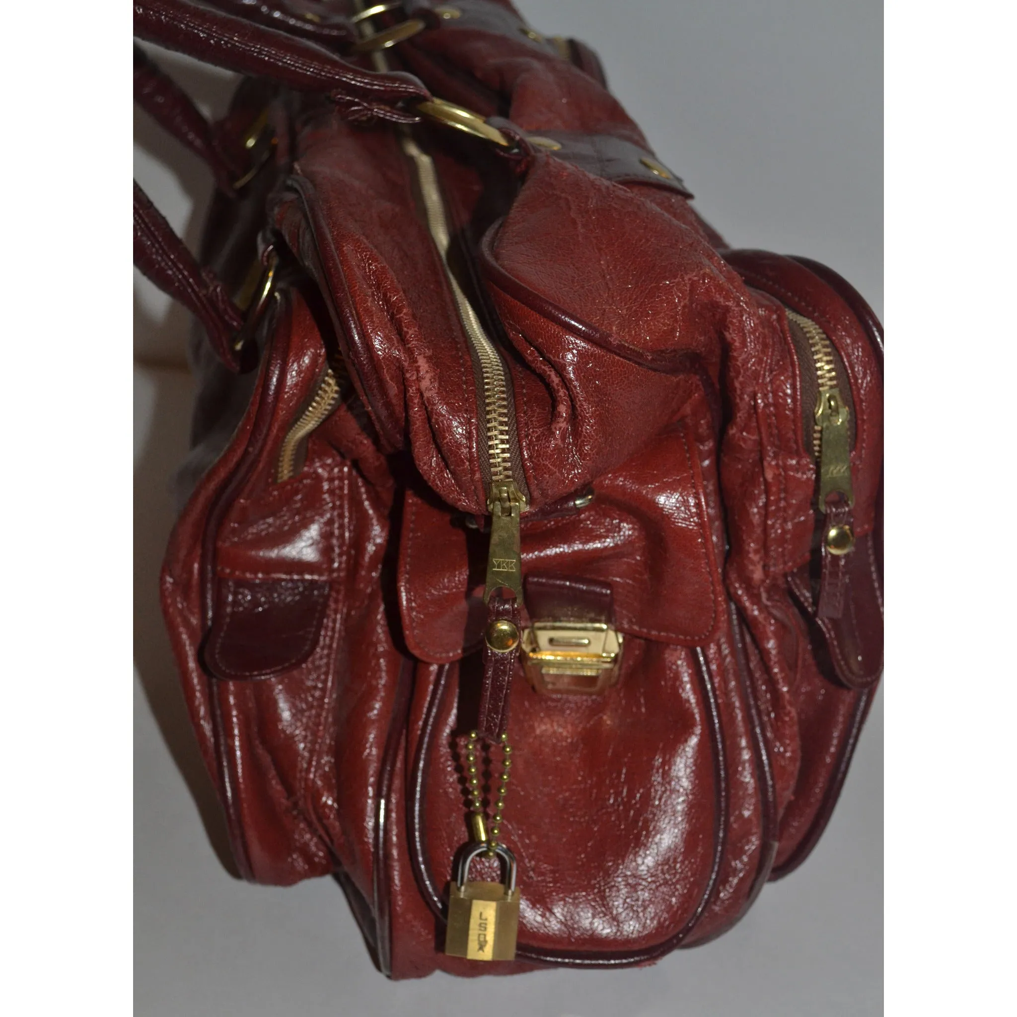 Burgundy Travel Bag By Monarch Luggage