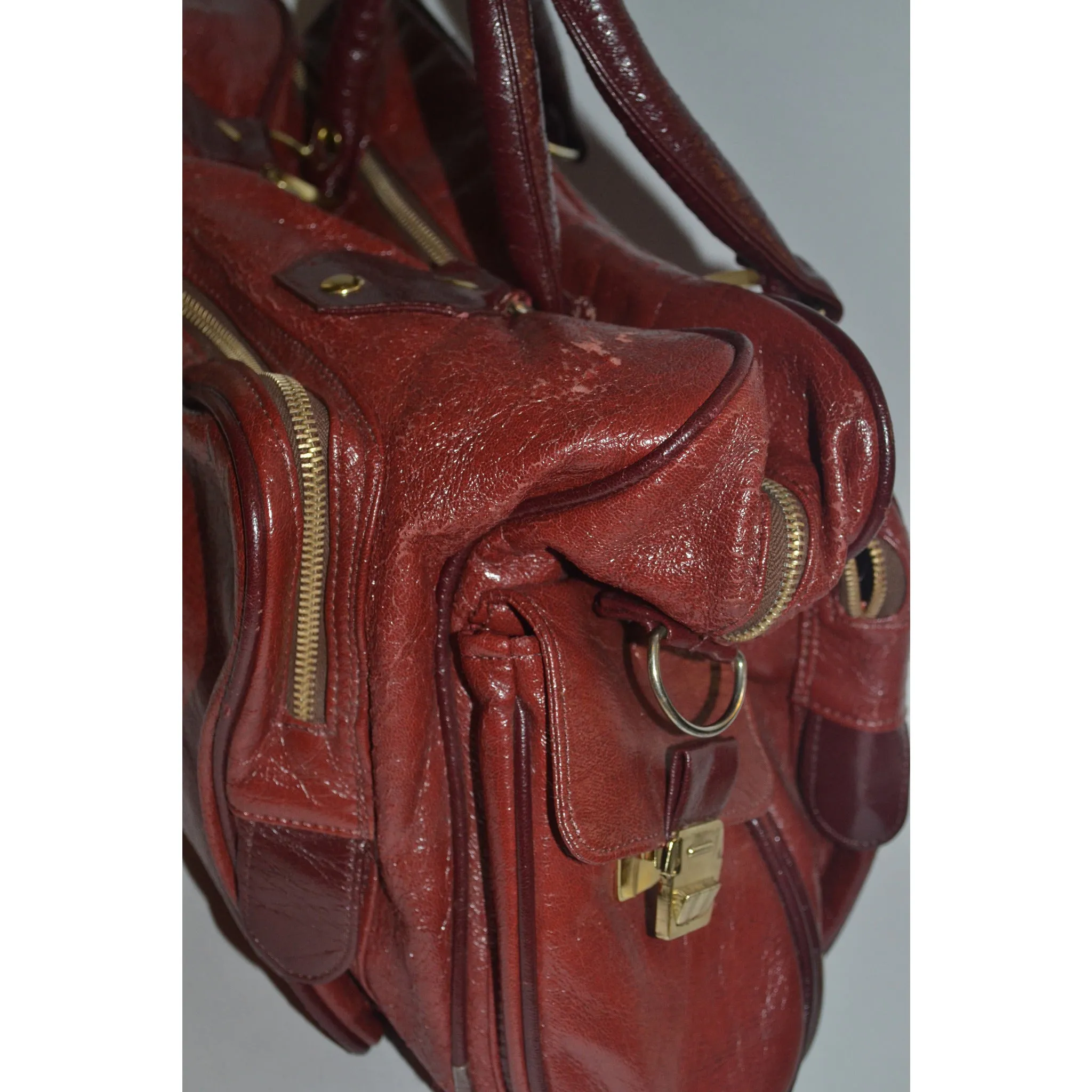 Burgundy Travel Bag By Monarch Luggage