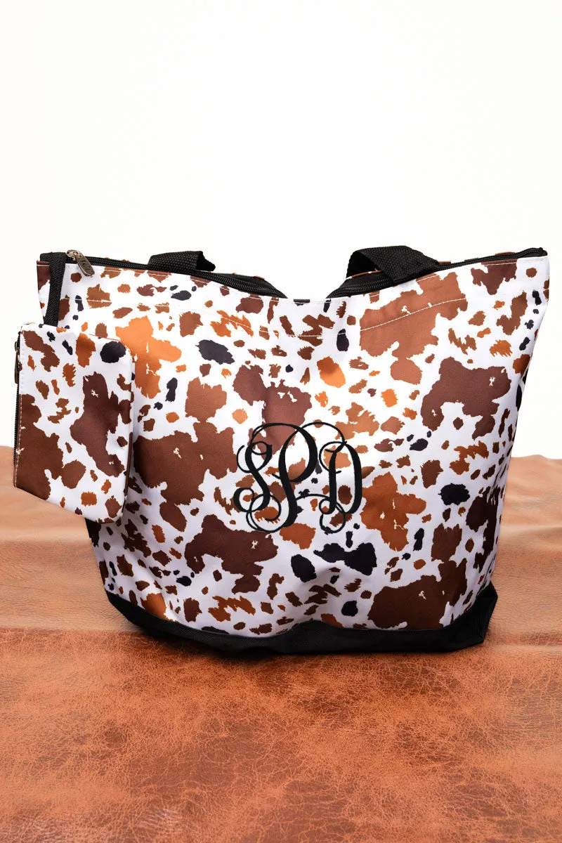 Caffe Moo-cha with Black Trim Tote Bag