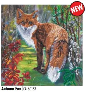 CAK-A173M Autumn Fox FRAMED CANVAS KIT