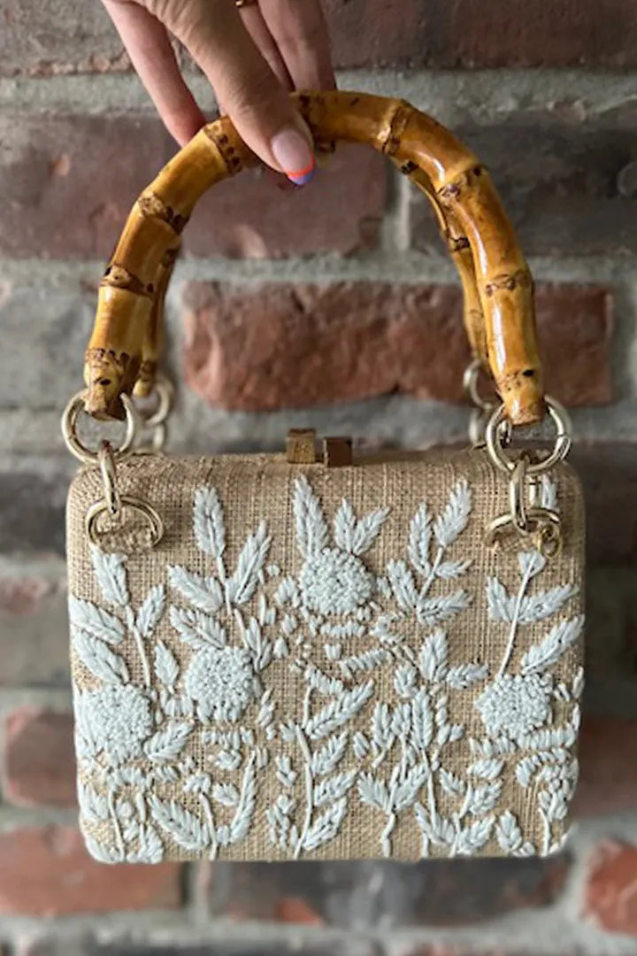 Cali Embroidered Bag by Serpui - RENTAL