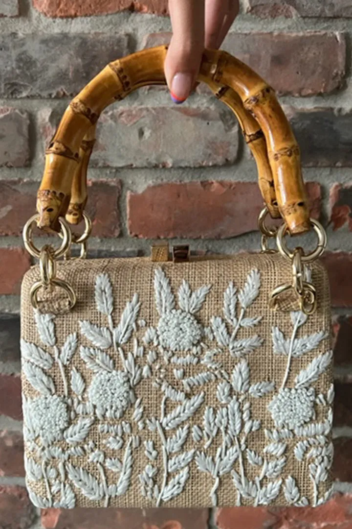 Cali Embroidered Bag by Serpui - RENTAL