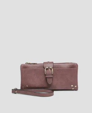 Candence Buckle Wallet-Wine