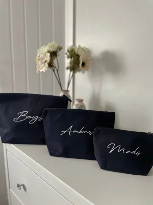 Canvas accessory bags