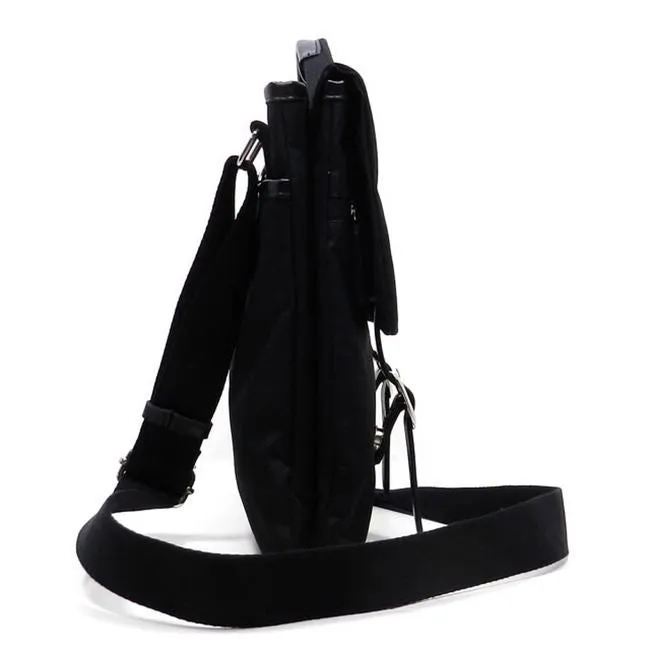 Canvas Cross-body bag tablet Messenger Blanc orange form I Pad Flap Over