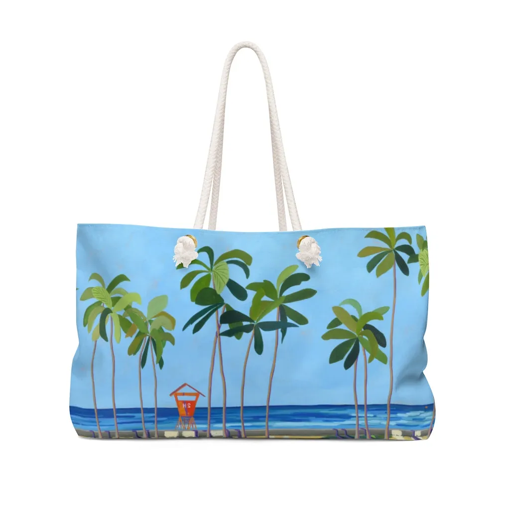Canvas Tote Bag:  Kaimana Beach/Waikiki