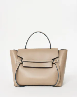 Celine Beige Calfskin Leather Mini Belt Bag