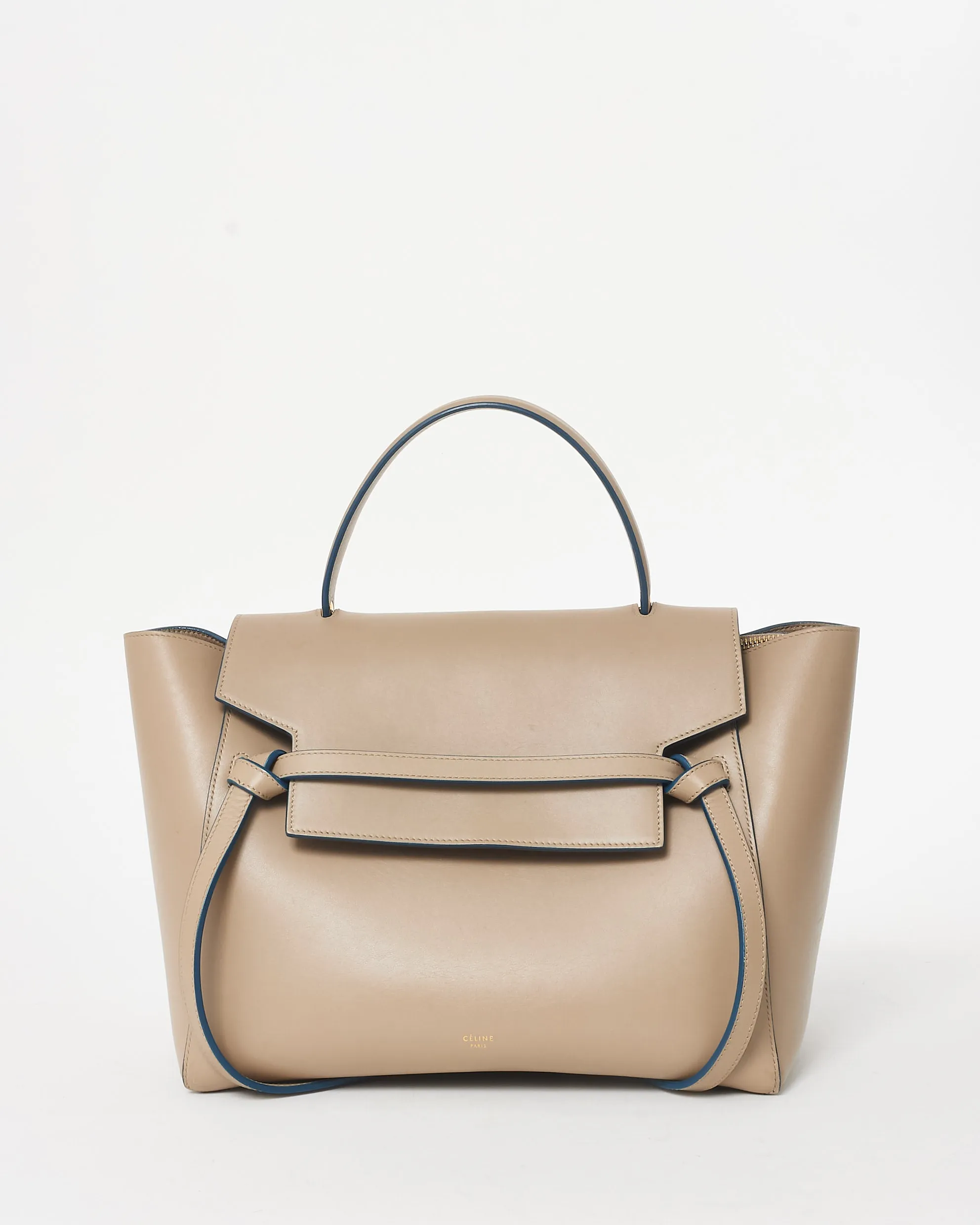Celine Beige Calfskin Leather Mini Belt Bag