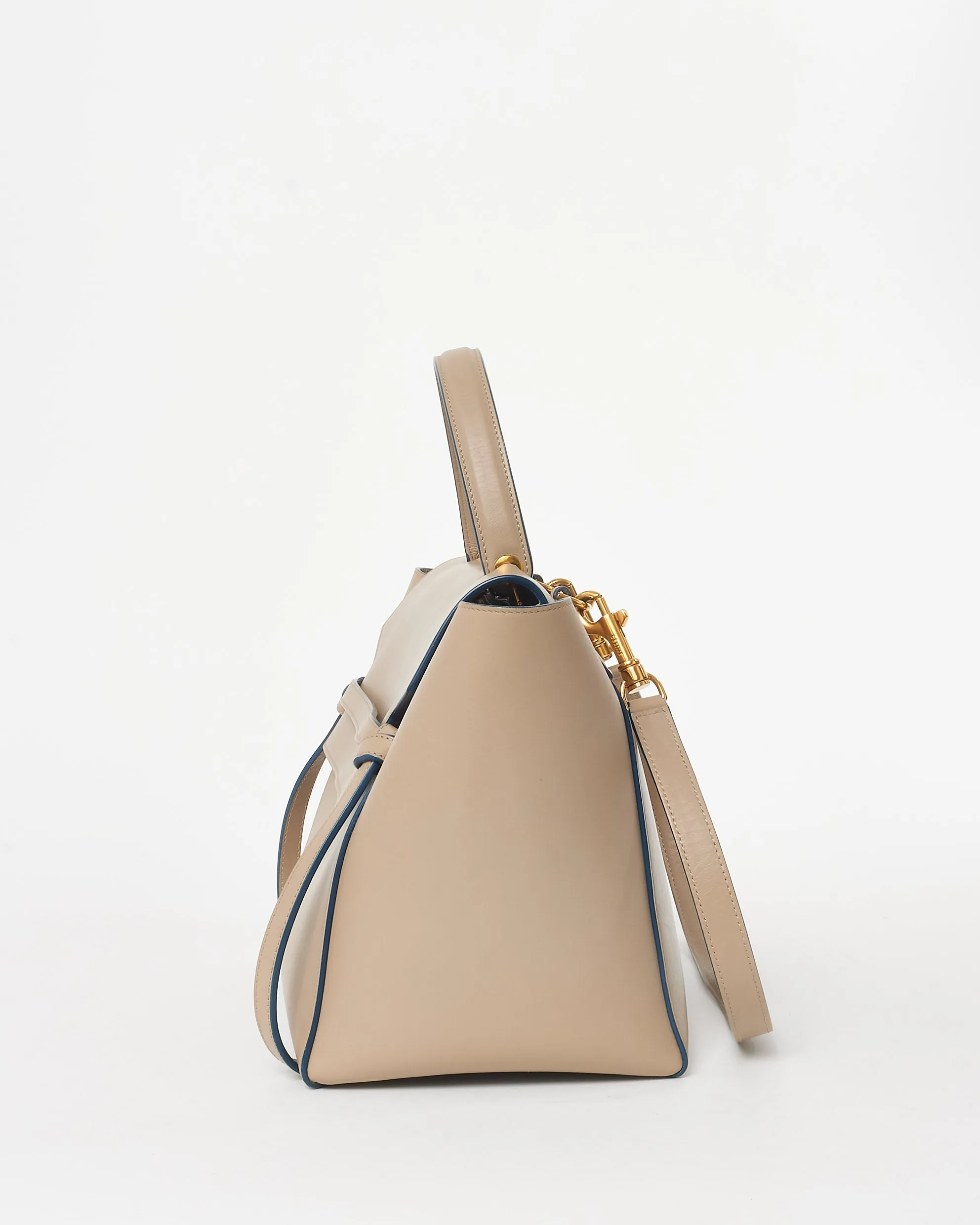 Celine Beige Calfskin Leather Mini Belt Bag