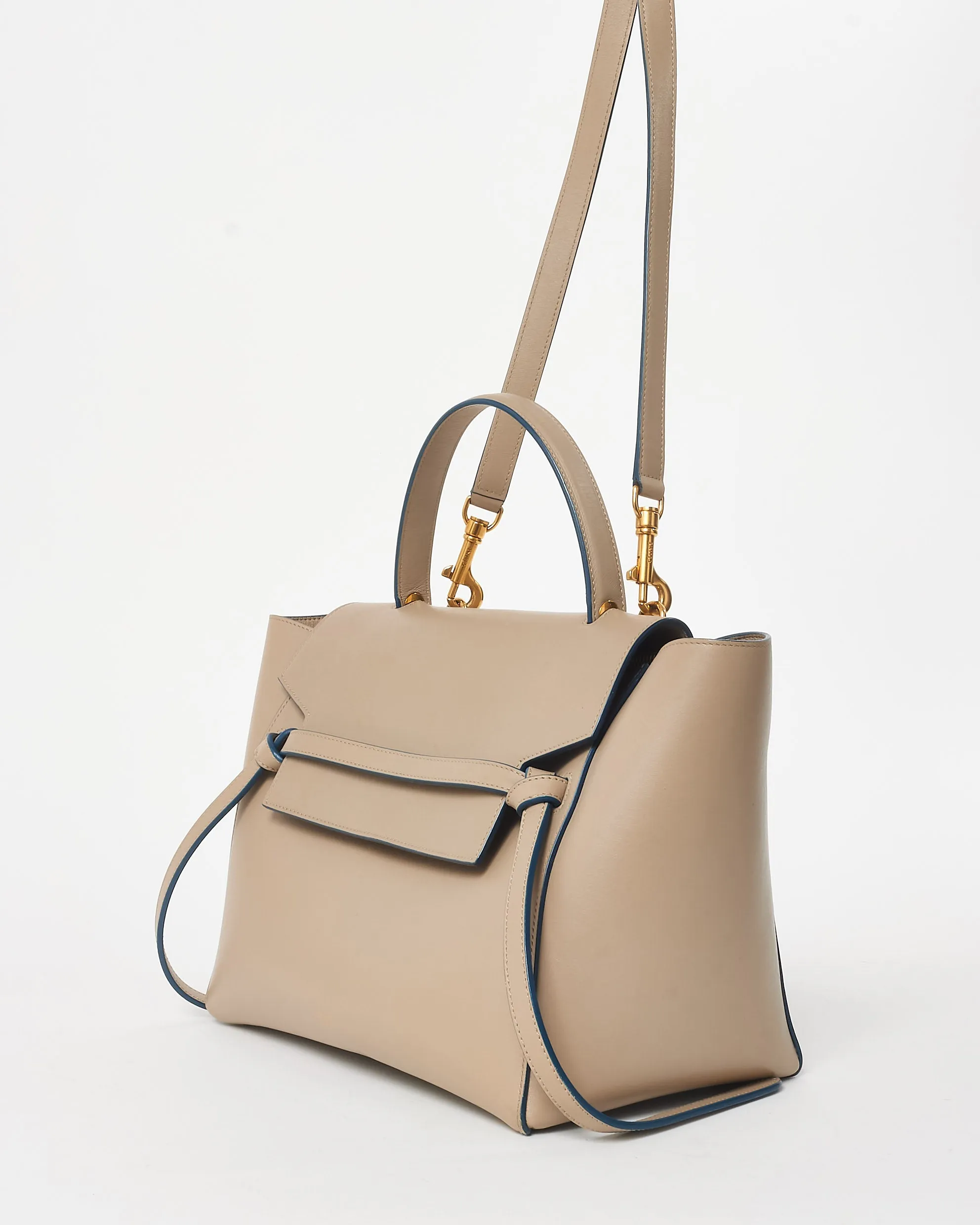 Celine Beige Calfskin Leather Mini Belt Bag