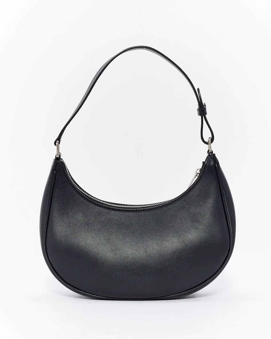 Celine Black Smooth Leather Logo Ava Bag