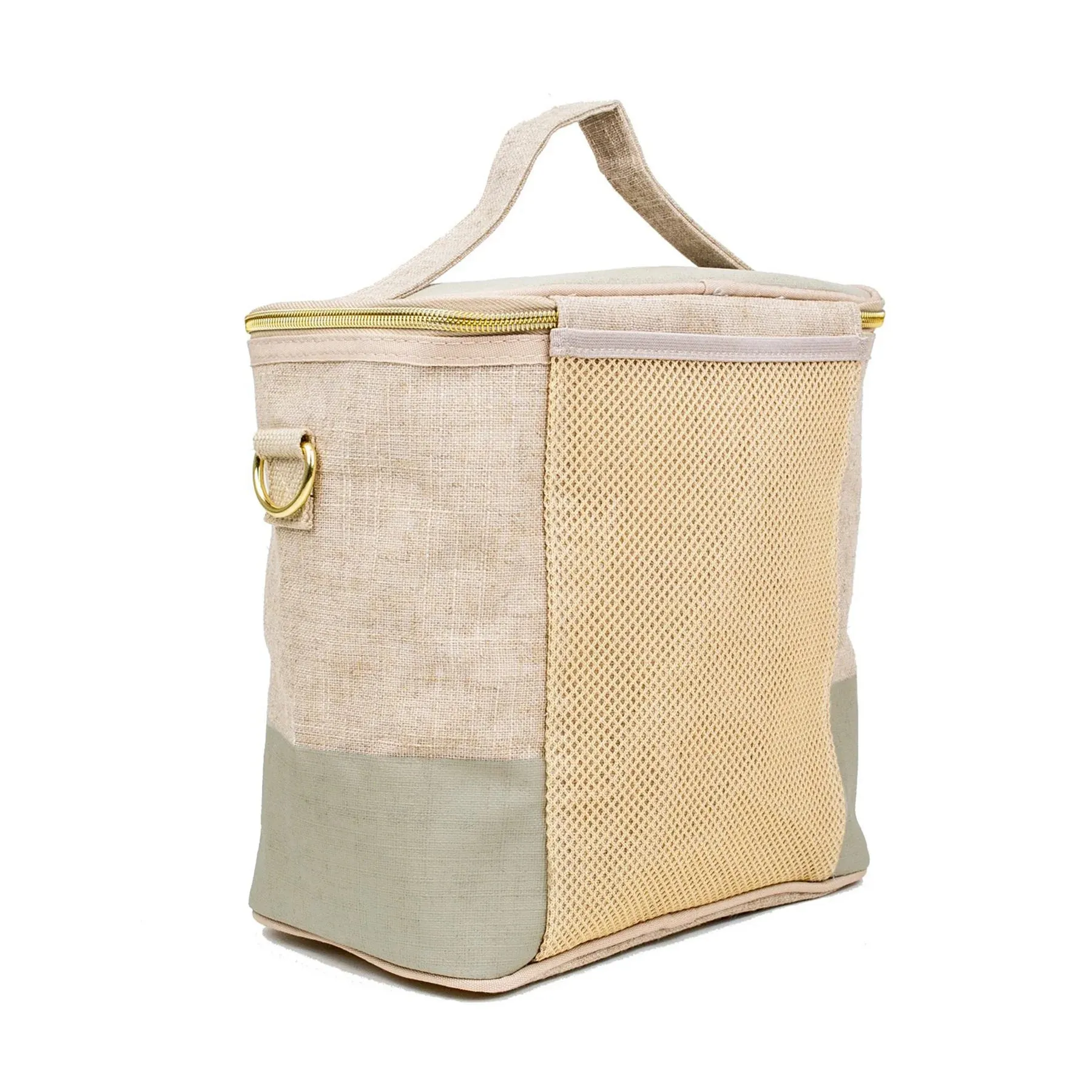 Cement Color Block Lunch Poche
