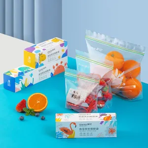 Chahua Double Zipper Food Storage Bags - Large, 25 Pieces
