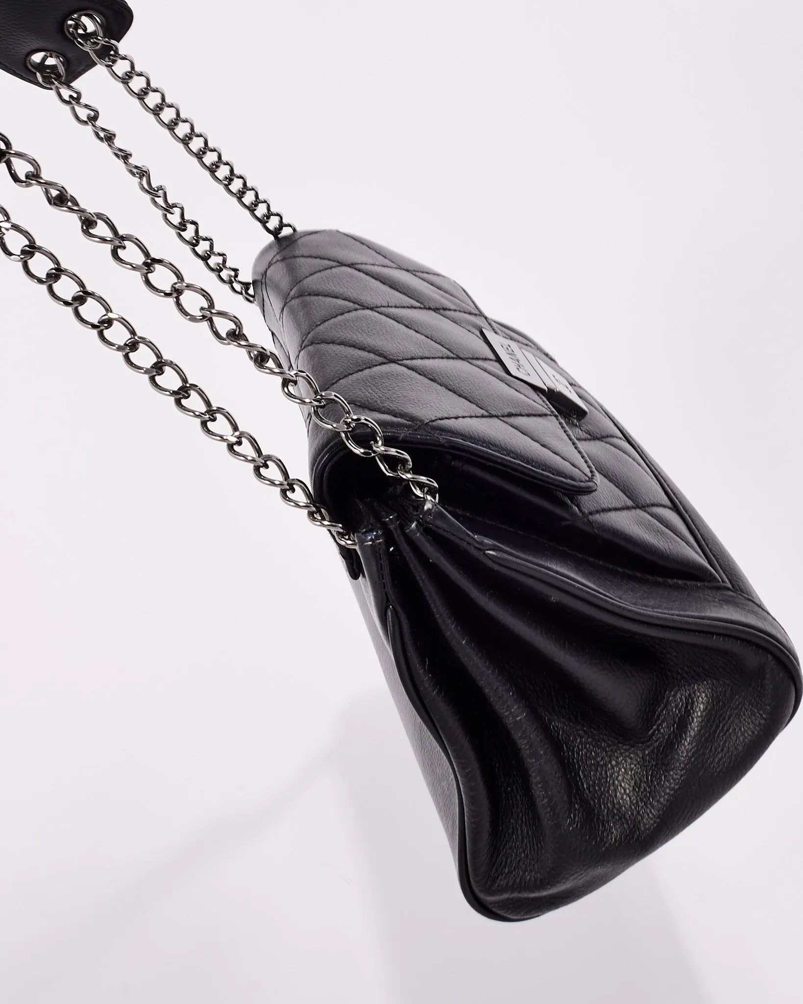 Chanel Black Caviar Leather 2003 Small Shoulder bag