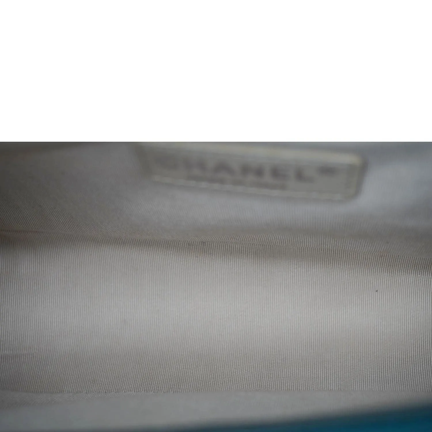CHANEL Boy Flap Perforated Leather Crossbody Bag Turquoise