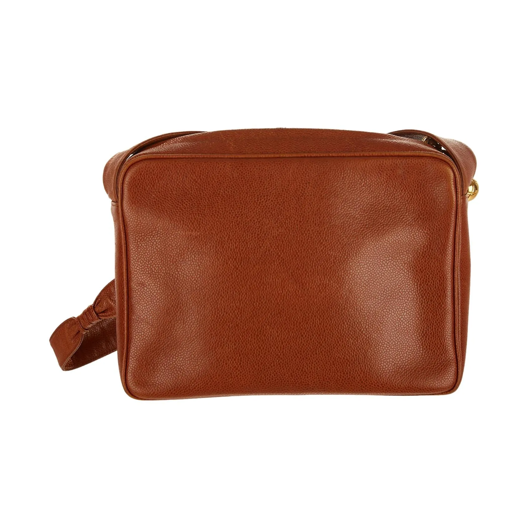 Chanel Brown Logo Messenger Bag