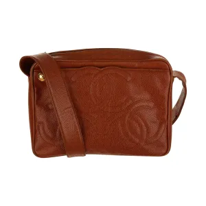 Chanel Brown Logo Messenger Bag