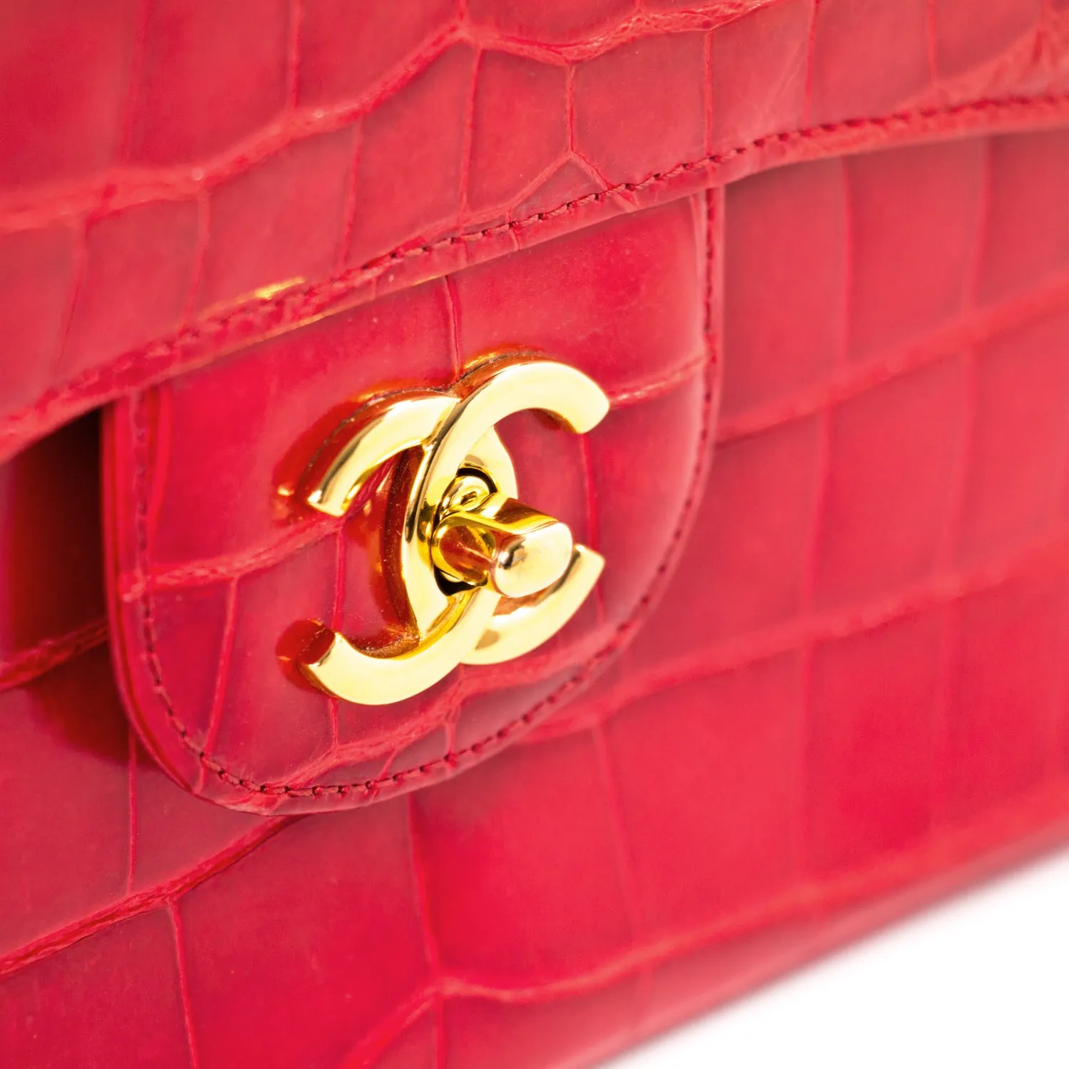 Chanel Classic Crocodile Jumbo Single Flap Bag