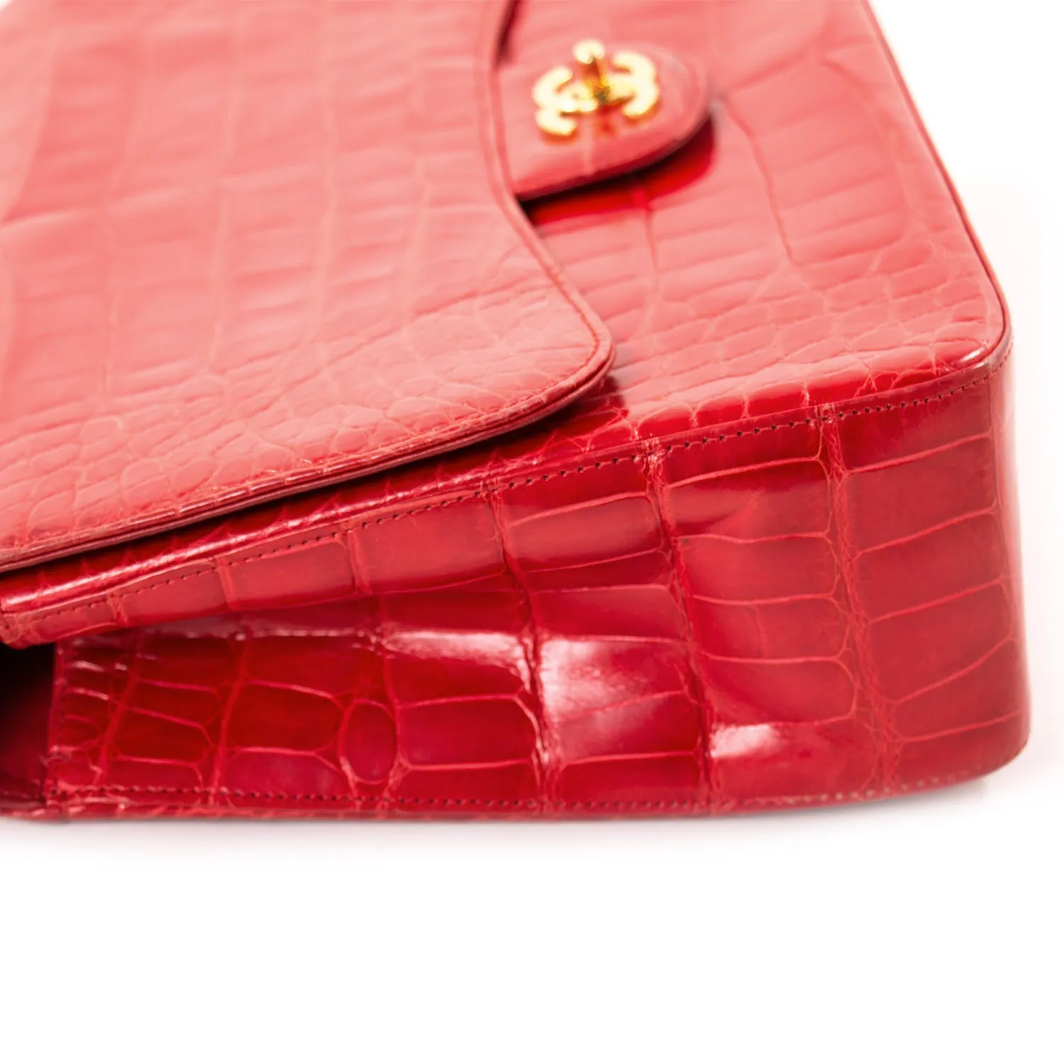 Chanel Classic Crocodile Jumbo Single Flap Bag