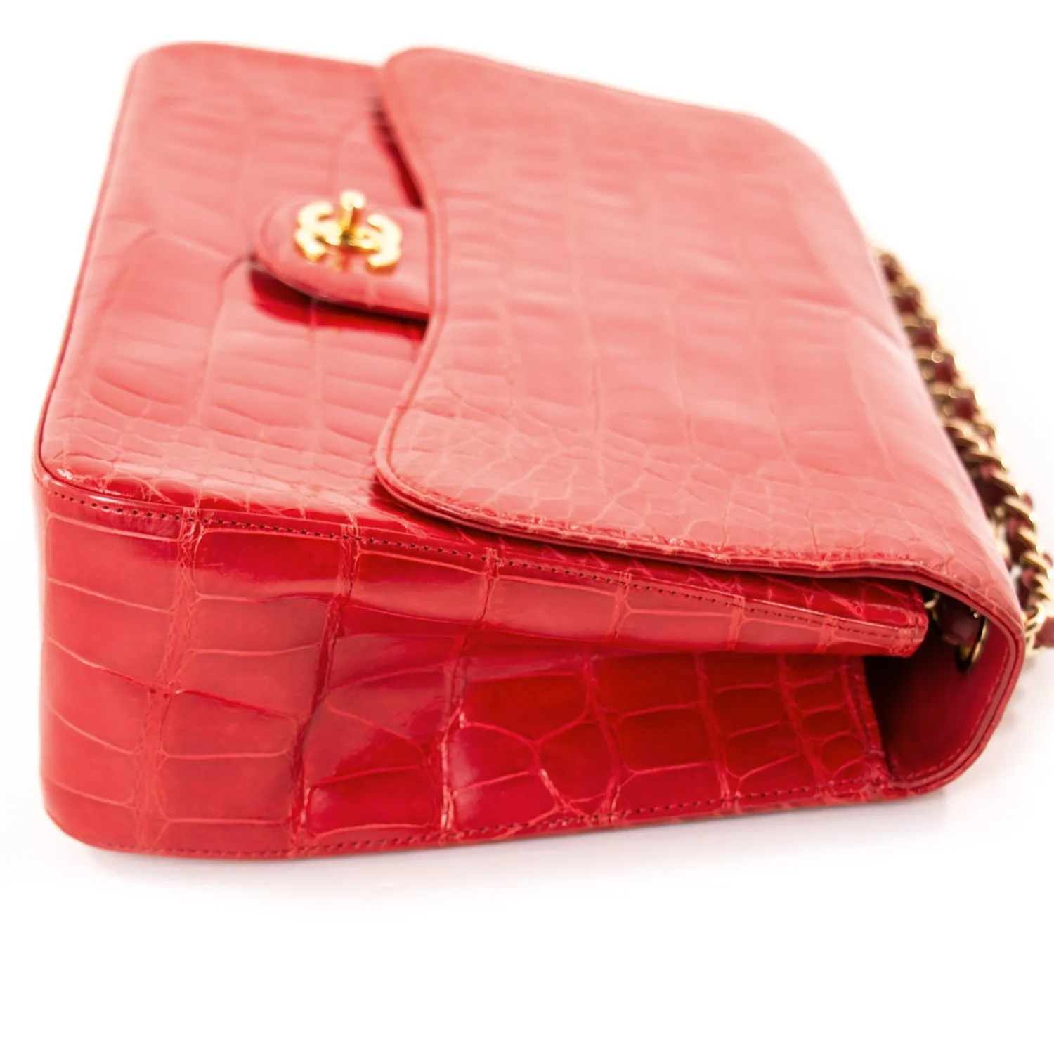 Chanel Classic Crocodile Jumbo Single Flap Bag