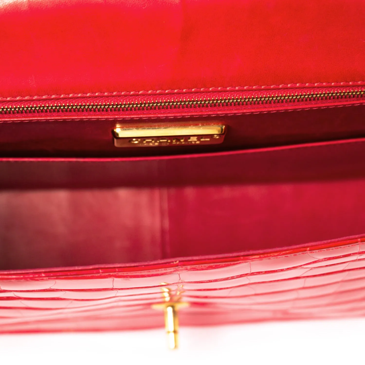 Chanel Classic Crocodile Jumbo Single Flap Bag