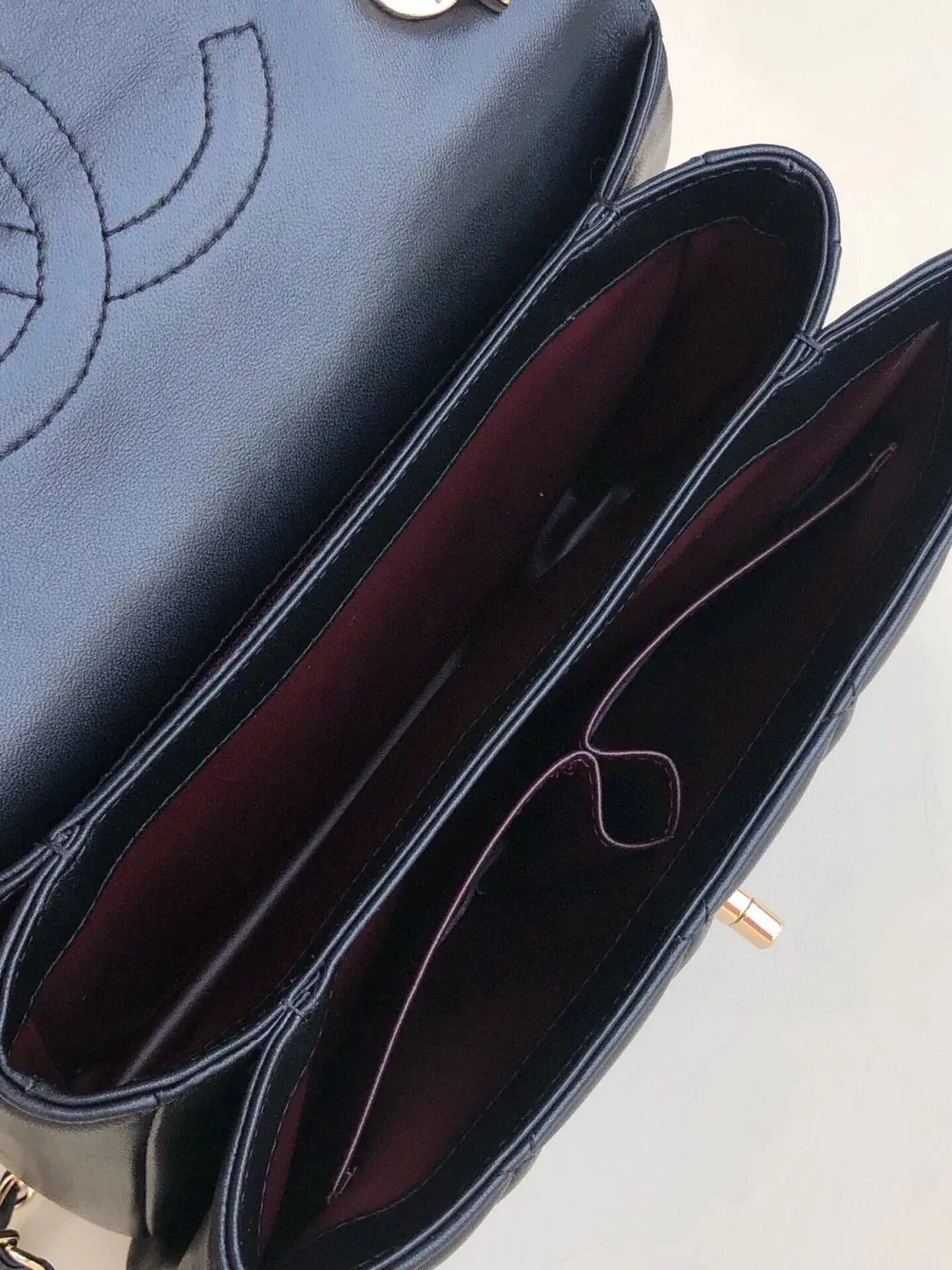 Chanel Flap Bag With Top Handle Black