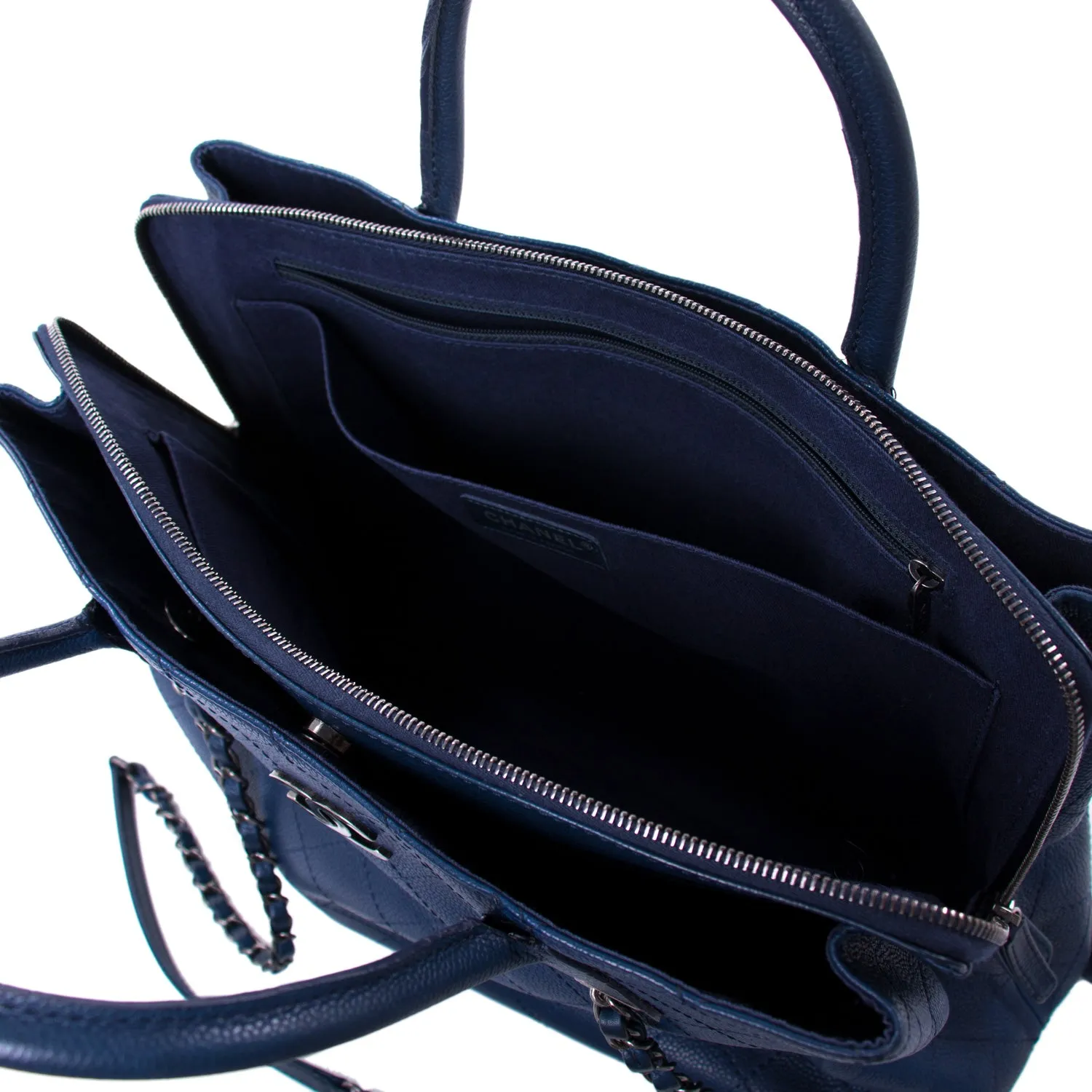 Chanel Grained Vegetal Calfskin Shopping Tote