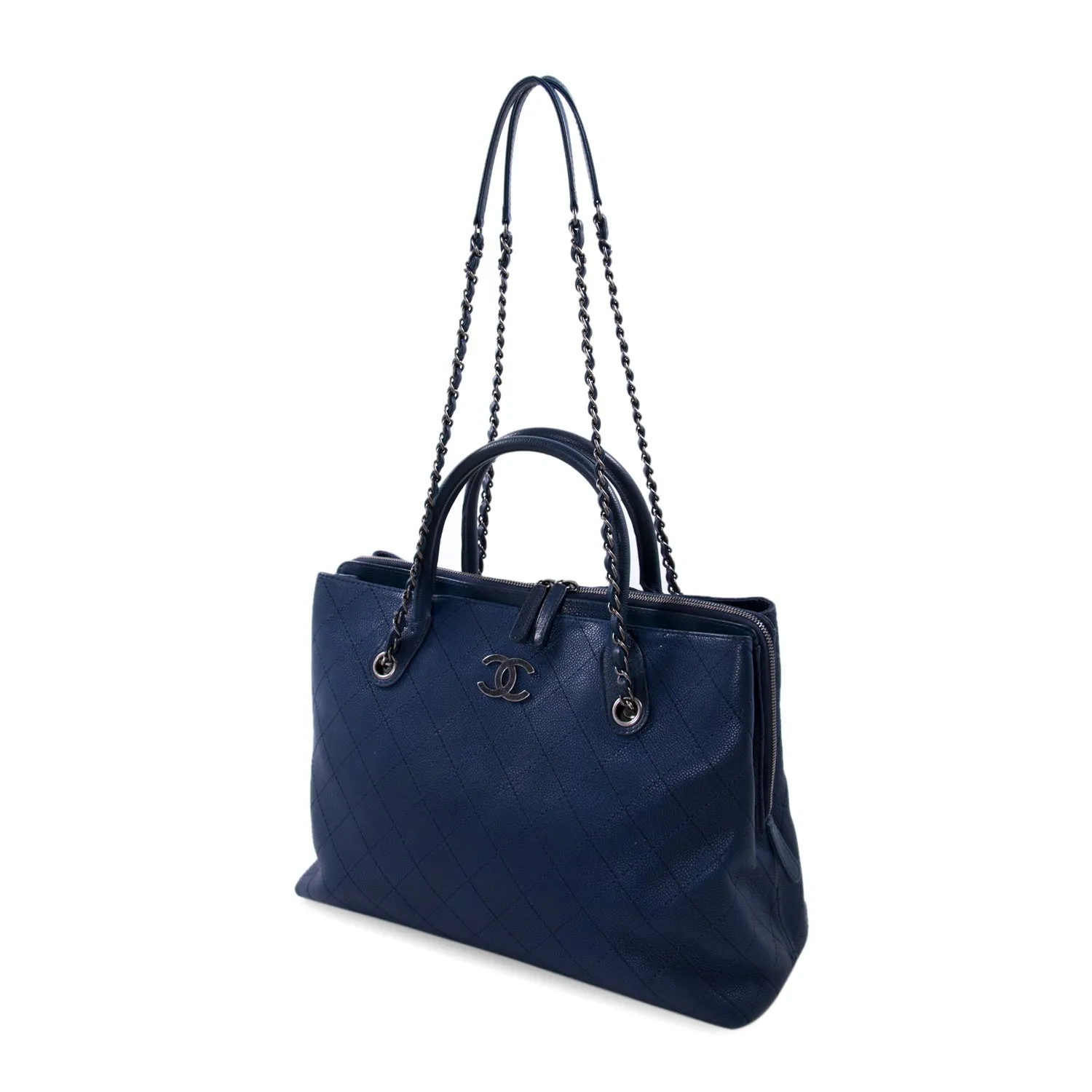 Chanel Grained Vegetal Calfskin Shopping Tote