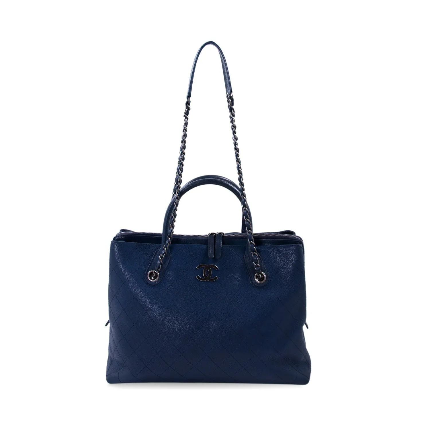 Chanel Grained Vegetal Calfskin Shopping Tote