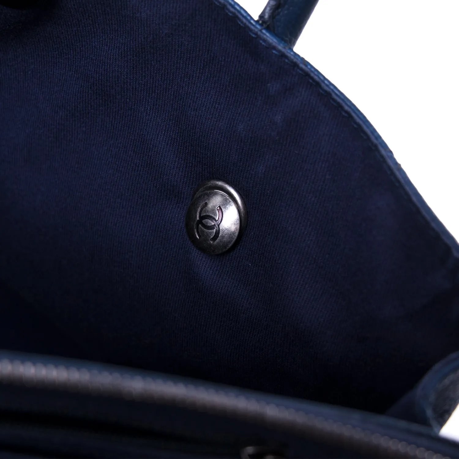 Chanel Grained Vegetal Calfskin Shopping Tote