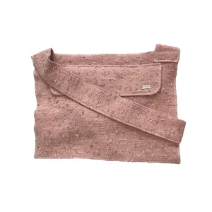 Chanel Pink Tweed Messenger Bag