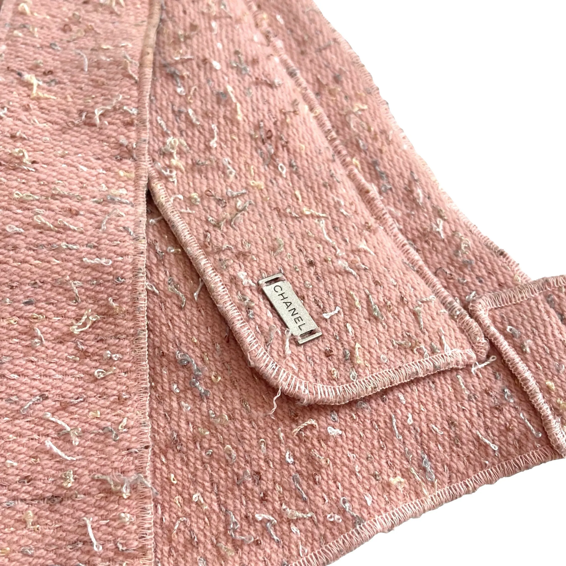 Chanel Pink Tweed Messenger Bag