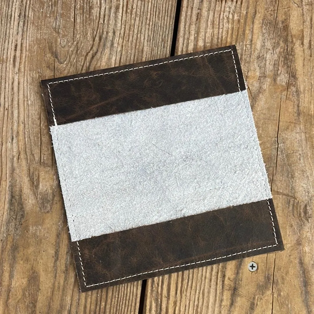 Checkbook Cover - Black & White w/ Watermelon Wine