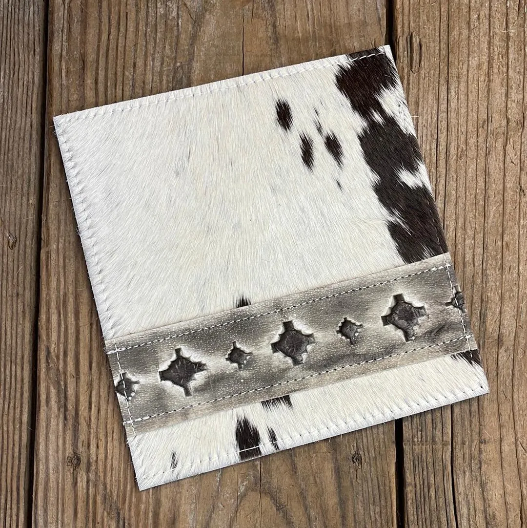 Checkbook Cover - Longhorn w/ Adobe Navajo