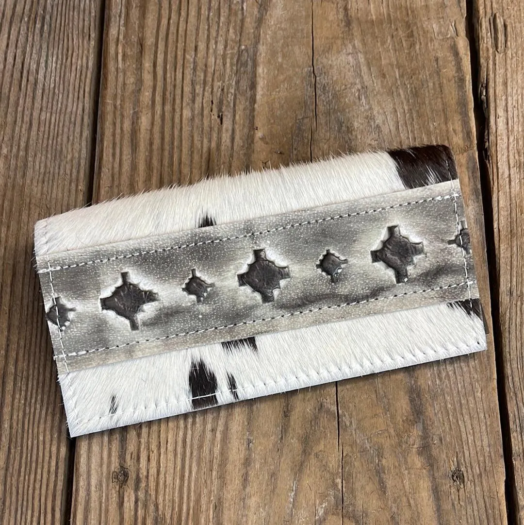 Checkbook Cover - Longhorn w/ Adobe Navajo