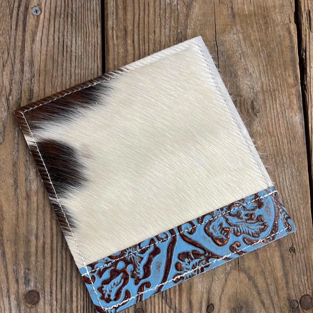 Checkbook Cover - Tricolor w/ Blue Bonnet Tool