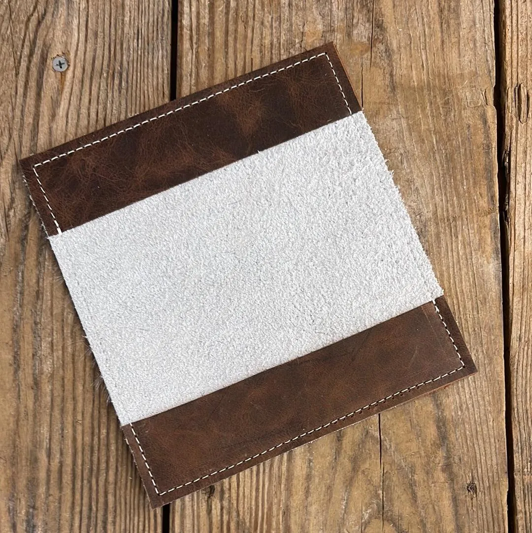 Checkbook Cover - Tricolor w/ Blue Bonnet Tool