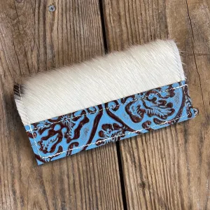 Checkbook Cover - Tricolor w/ Blue Bonnet Tool