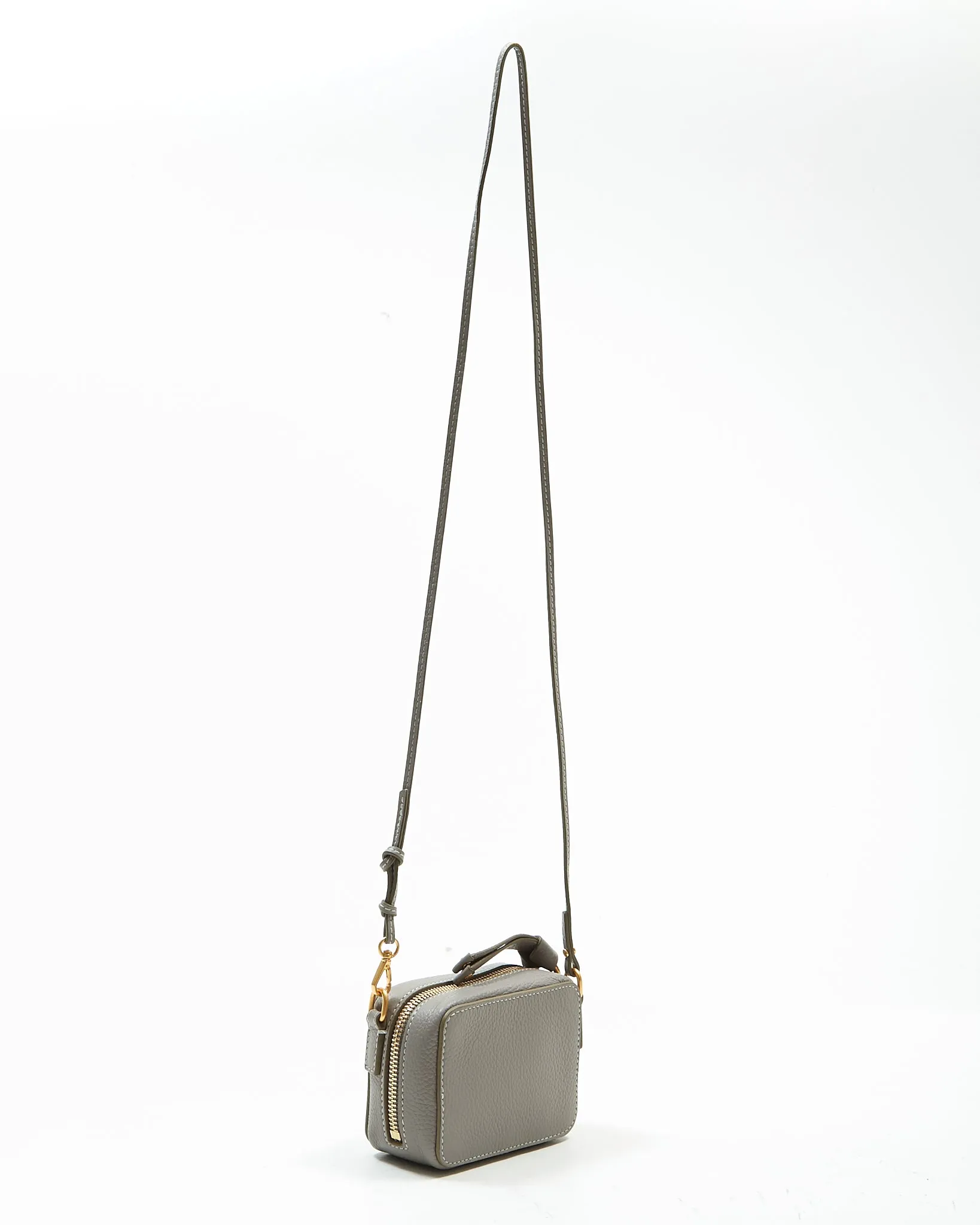 Chloe Cashmere Grey Leather Mini Shoulder Bag
